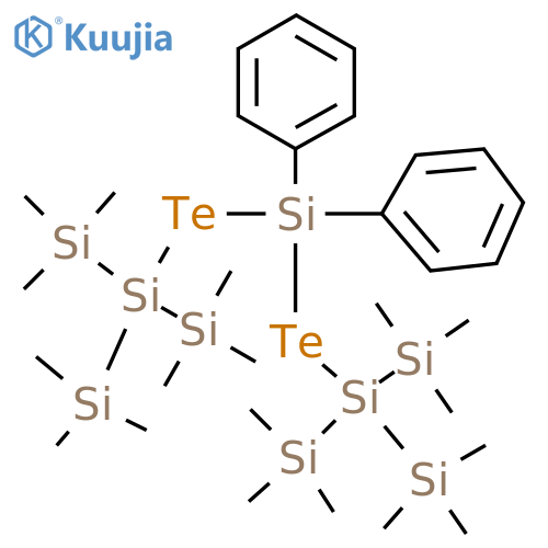 4,6-Ditellura-2,3,5,7,8-pentasilanonane,  2,2,8,8-tetramethyl-5,5-diphenyl-3,3,7,7-tetrakis(trimethylsilyl)- structure