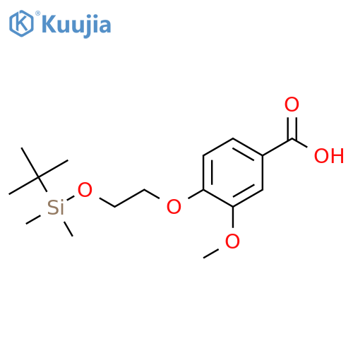 Benzoic acid,4-[2-[[(1,1-dimethylethyl)dimethylsilyl]oxy]ethoxy]-3-methoxy- structure
