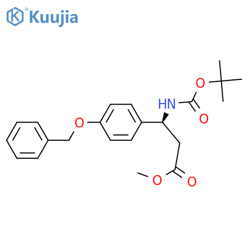 (βS)-β-(1,1-tert-Butyloxycarbonyl)amino-4-benzyloxy-benzenepropanoic Acid Methyl Ester structure