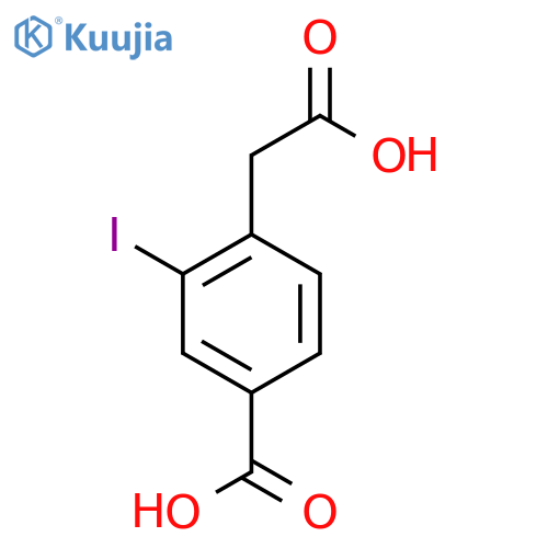 4-Carboxy-2-iodobenzeneacetic acid structure