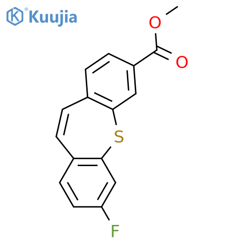 DIBENZO[B,F]THIEPIN-3-CARBOXYLIC ACID, 7-FLUORO-, METHYL ESTER structure