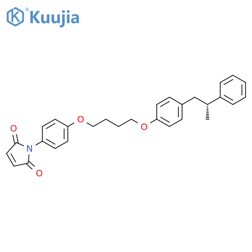 1H-Pyrrole-2,5-dione,1-[4-[4-[4-[(2R)-2-phenylpropyl]phenoxy]butoxy]phenyl]- structure