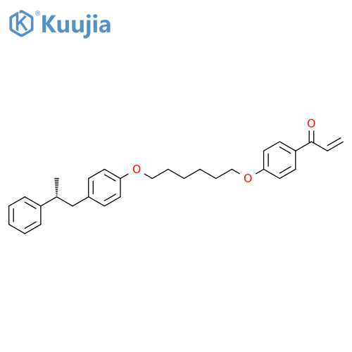 2-Propen-1-one,1-[4-[[6-[4-[(2R)-2-phenylpropyl]phenoxy]hexyl]oxy]phenyl]- structure