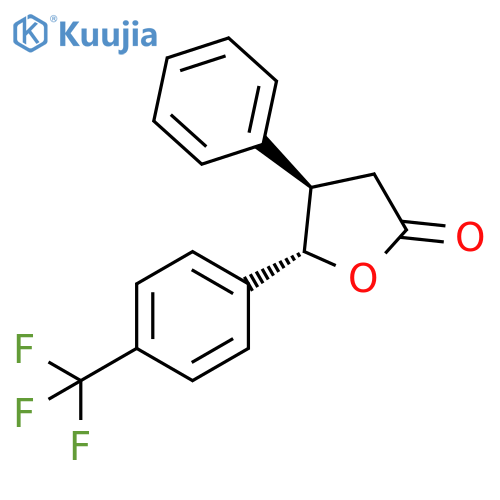 2(3H)-Furanone, dihydro-4-phenyl-5-[4-(trifluoromethyl)phenyl]-,(4R,5S)-rel- structure