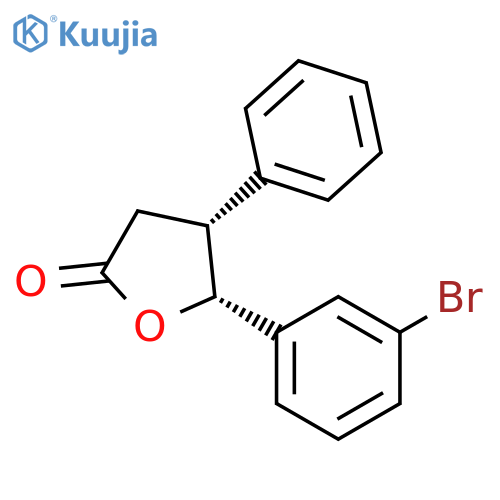 2(3H)-Furanone, 5-(3-bromophenyl)dihydro-4-phenyl-, (4R,5R)-rel- structure