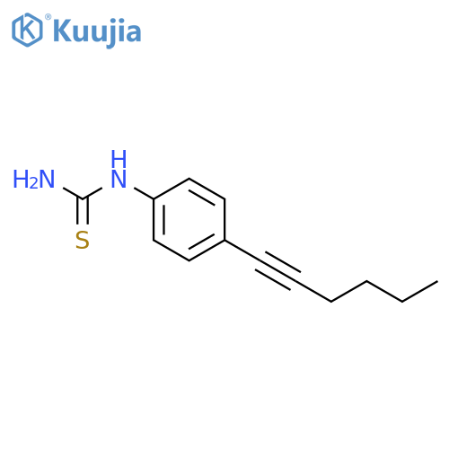 Thiourea, [4-(1-hexynyl)phenyl]- structure