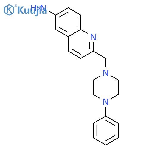 6-Quinolinamine, 2-[(4-phenyl-1-piperazinyl)methyl]- structure