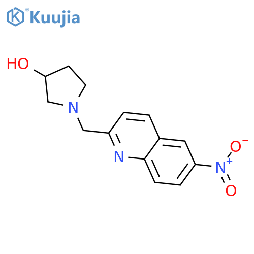 3-Pyrrolidinol, 1-[(6-nitro-2-quinolinyl)methyl]-, (3R)- structure