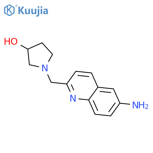 3-Pyrrolidinol, 1-[(6-amino-2-quinolinyl)methyl]-, (3R)- structure
