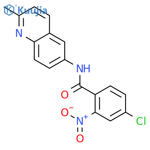 Benzamide, 4-chloro-N-(2-methyl-6-quinolinyl)-2-nitro- structure