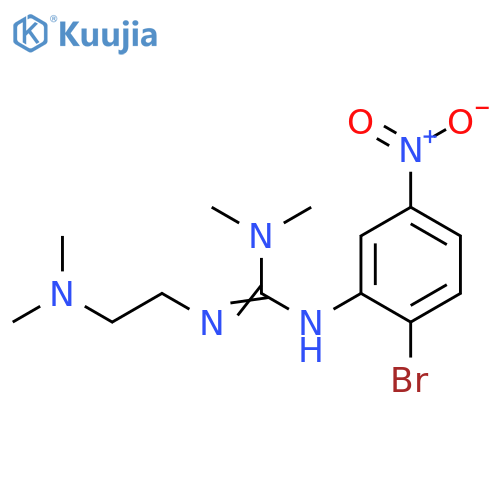 Guanidine, N'-(2-bromo-5-nitrophenyl)-N''-[2-(dimethylamino)ethyl]-N,N-dimethyl- structure