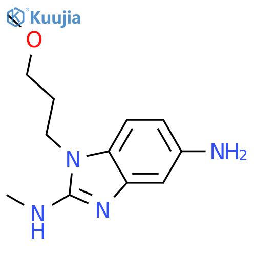 1H-Benzimidazole-2,5-diamine, 1-(3-methoxypropyl)-N2-methyl- structure