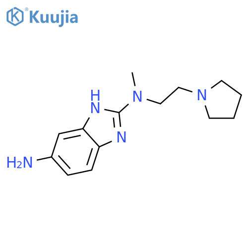 1H-BENZIMIDAZOLE-2,5-DIAMINE, N2-METHYL-N2-[2-(1-PYRROLIDINYL)ETHYL]- structure