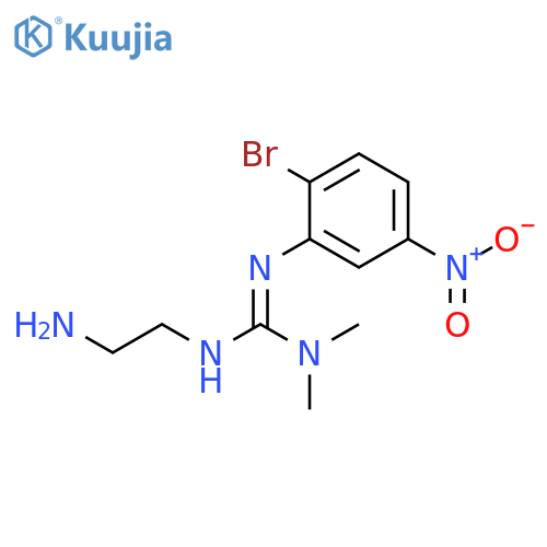 Guanidine, N'-(2-aminoethyl)-N''-(2-bromo-5-nitrophenyl)-N,N-dimethyl- structure