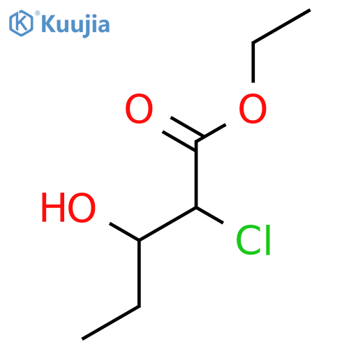 Pentanoic acid, 2-chloro-3-hydroxy-, ethyl ester, (2R,3S)- structure