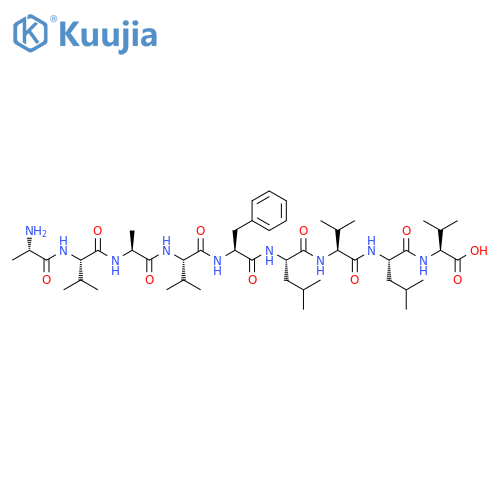 L-Valine, L-alanyl-L-valyl-L-alanyl-L-valyl-L-phenylalanyl-L-leucyl-L-valyl-L-leucyl- (9CI) structure