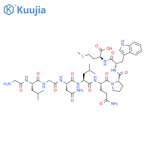 L-Methionine, glycyl-L-leucylglycyl-L-asparaginyl-L-leucyl-L-glutaminyl-L-prolyl-L-tryptophyl- (9CI) structure