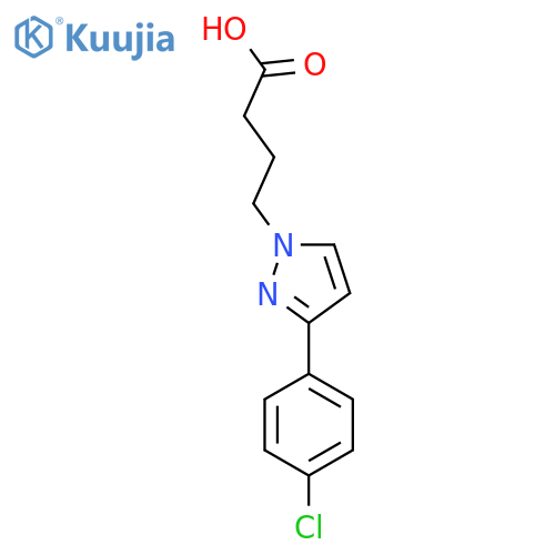3-(4-Chlorophenyl)-pyrazole-1-butyric acid structure