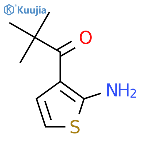 1-(2-Aminothiophene-3-yl)-2,2-dimethylpropan-1-one structure