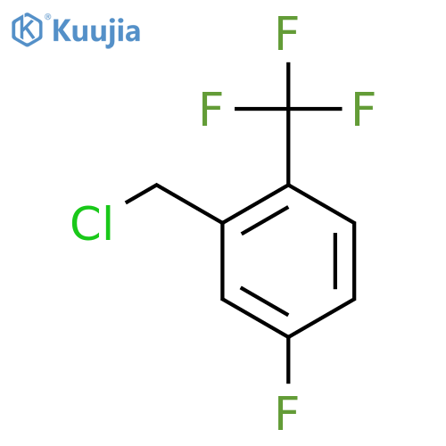 2-(chloromethyl)-4-fluoro-1-(trifluoromethyl)benzene structure