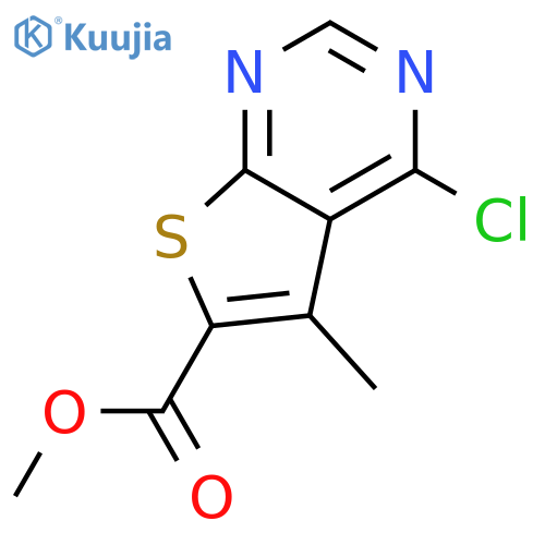 Methyl 4-Chloro-5-methyl-thieno2,3-Dpyrimidine-6-carboxylate structure