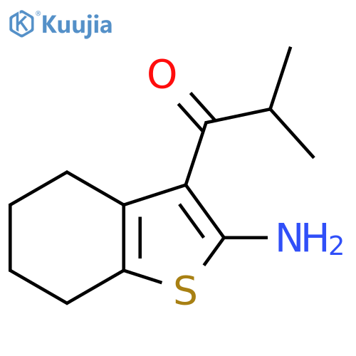 1-(2-Amino-4,5,6,7-tetrahydrobenzo[b]thiophen-2-methylpropan-1-one structure