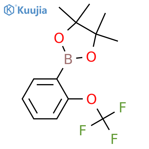 4,4,5,5-tetramethyl-2-2-(trifluoromethoxy)phenyl-1,3,2-dioxaborolane structure