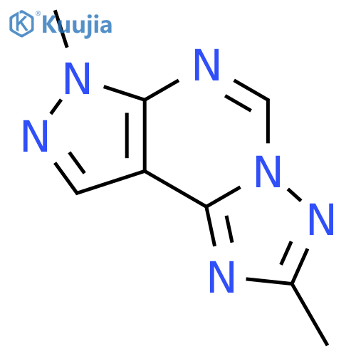 2,7-Dimethyl-7H-pyrazolo[4,3-e][1,2,4]triazolo[1,5-c]pyrimidine structure