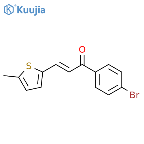 (E)-1-(4-bromophenyl)-3-(5-methylthiophen-2-yl)prop-2-en-1-one structure