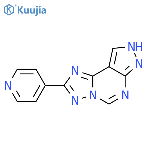 2-(pyridin-4-yl)-7H-pyrazolo[4,3-e][1,2,4]triazolo[1,5-c]pyrimidine structure