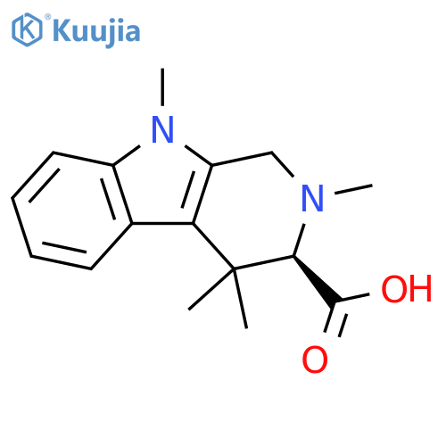 1H-Pyrido[3,4-b]indole-3-carboxylic acid, 2,3,4,9-tetrahydro-2,4,4,9-tetramethyl-, (3R)- structure