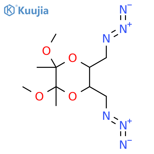 (2R,3R,5S,6S)-5,6-Bis(azidomethyl)-2,3-dimethoxy-2,3-dimethyl-1,4-dioxane structure