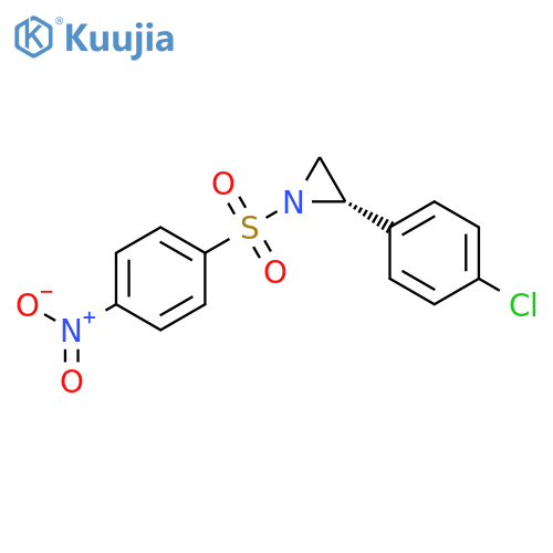 Aziridine, 2-(4-chlorophenyl)-1-[(4-nitrophenyl)sulfonyl]-, (2S)- structure