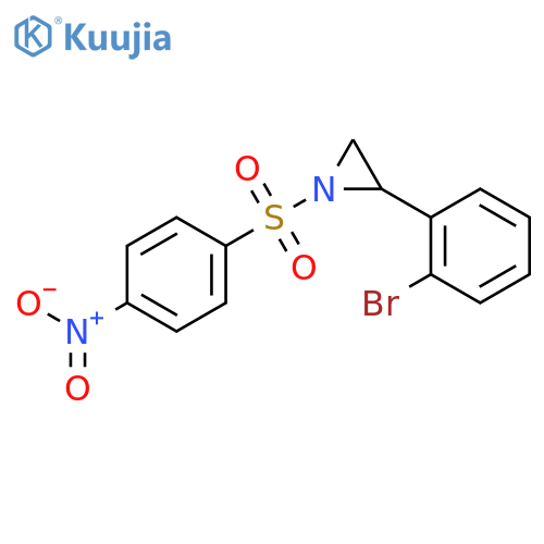 Aziridine, 2-(2-bromophenyl)-1-[(4-nitrophenyl)sulfonyl]-, (2S)- structure