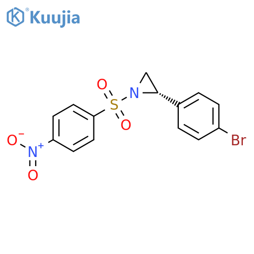 Aziridine, 2-(4-bromophenyl)-1-[(4-nitrophenyl)sulfonyl]-, (2S)- structure