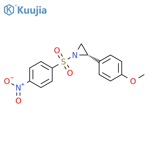 Aziridine, 2-(4-methoxyphenyl)-1-[(4-nitrophenyl)sulfonyl]-, (2S)- structure