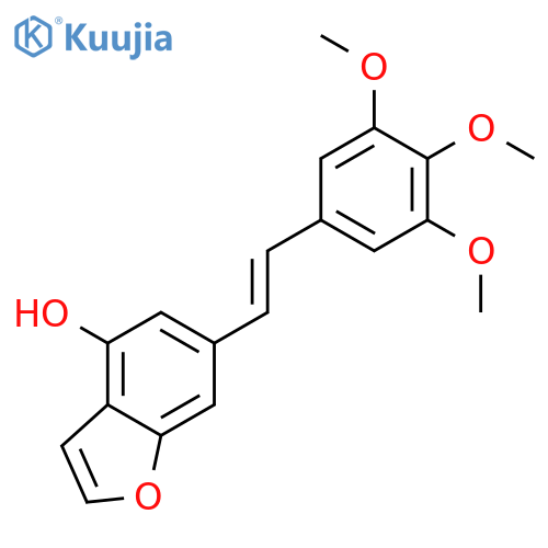 4-Benzofuranol, 6-[(1Z)-2-(3,4,5-trimethoxyphenyl)ethenyl]- structure