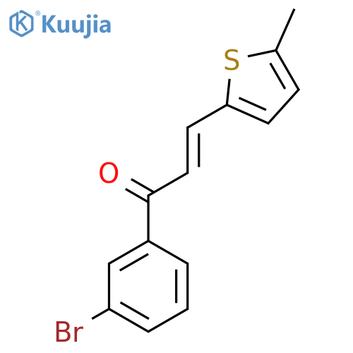 (2E)-1-(3-Bromophenyl)-3-(5-methylthiophen-2-yl)prop-2-en-1-one structure