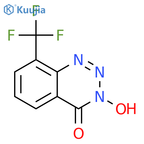 1,2,3-Benzotriazin-4(3H)-one, 3-hydroxy-8-(trifluoromethyl)- structure