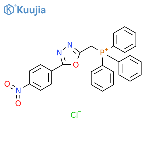 Phosphonium, [[5-(4-nitrophenyl)-1,3,4-oxadiazol-2-yl]methyl]triphenyl-,chloride structure