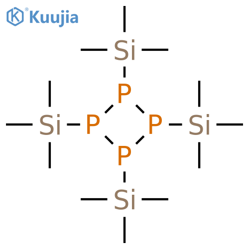 Tetraphosphetane, tetrakis(trimethylsilyl)- structure