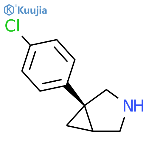 3-Azabicyclo[3.1.0]hexane, 1-(4-chlorophenyl)-, (1S)- structure