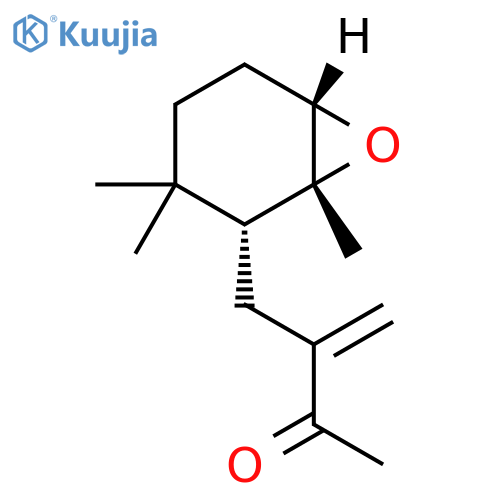 3-Buten-2-one,3-[[(1R,2R,6S)-1,3,3-trimethyl-7-oxabicyclo[4.1.0]hept-2-yl]methyl]-, rel- structure