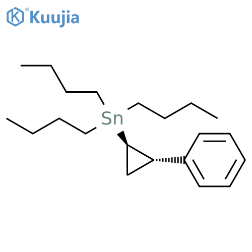 Stannane, tributyl[(1R,2S)-2-phenylcyclopropyl]-, rel- structure