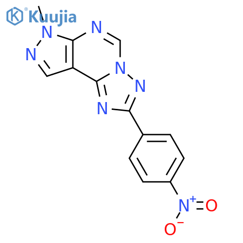 <br>7-Methyl-2-(4-nitro-phenyl)-7H-pyrazolo[4,3-e][1,2,4]triazolo[1,5-c]pyrimid ine structure
