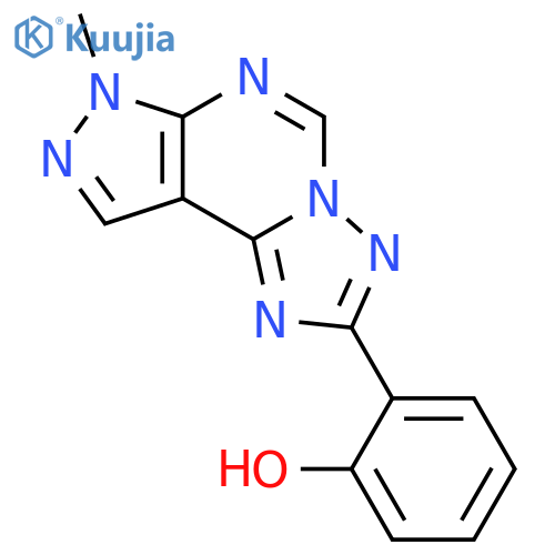 2-(7-methyl-7H-pyrazolo[4,3-e][1,2,4]triazolo[1,5-c]pyrimidin-2-yl)phenol structure