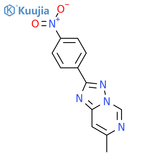 [1,2,4]Triazolo[1,5-c]pyrimidine,7-methyl-2-(4-nitrophenyl)- structure