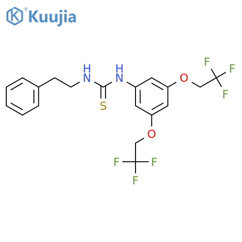 1-[3,5-Bis-(2,2,2-trifluoro-ethoxy)-phenyl]-3-phenethyl-thiourea structure