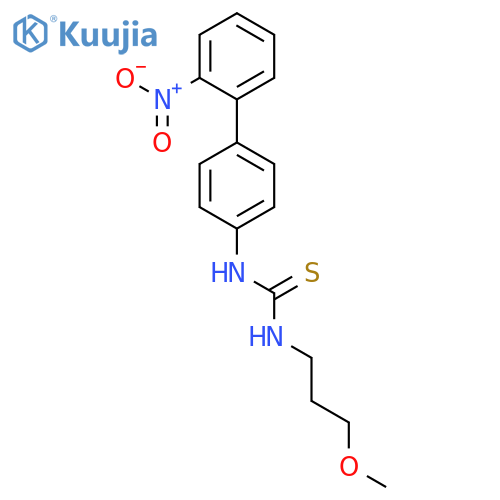 1-(3-Methoxy-propyl)-3-(2'-nitro-biphenyl-4-yl)-thiourea structure