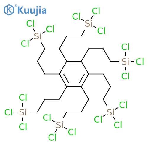 Silane, (1,2,3,4,5,6-benzenehexaylhexa-3,1-propanediyl)hexakis[trichloro- structure